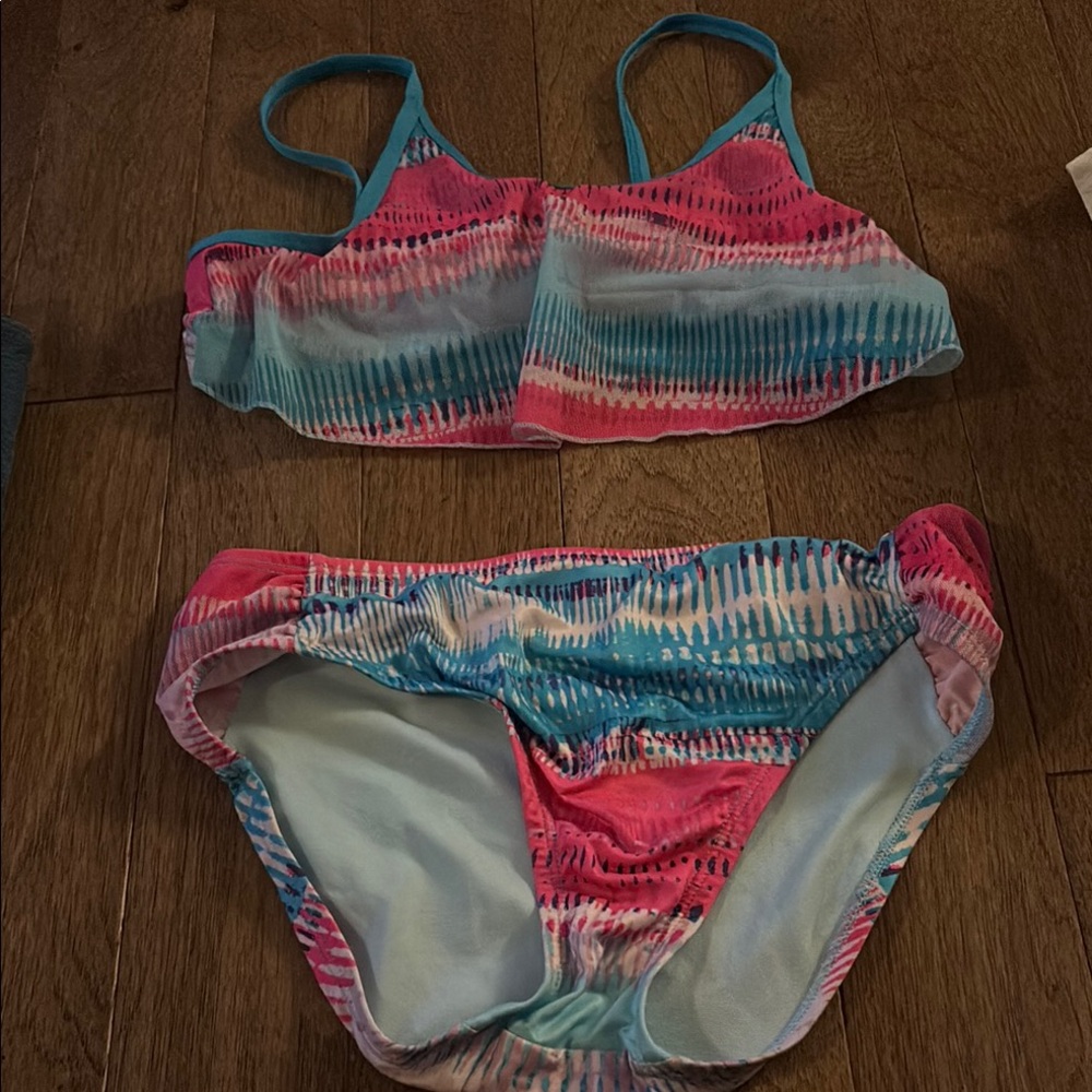 Kids Swimwear Set in Pink and Blue